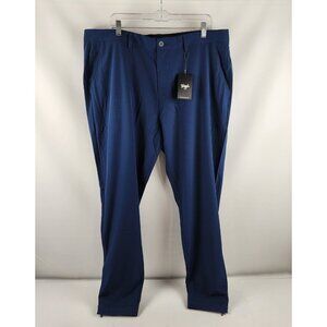 Waggle Pants Mens 40x32 Blue Greenside Ankle Zip Golf Joggers NWT